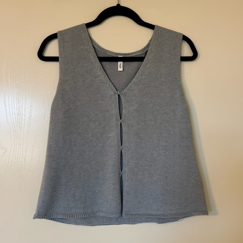 Buttoned Knit Tank